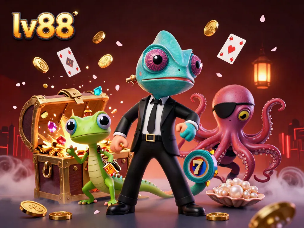 Experience thrilling gaming at lv88 with dynamic characters and action-packed casino elements.
